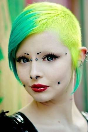 Facial Pierced Porn - she is too cool for school! Body ArtDimple PiercingFacial ...