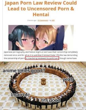 Anime Tits Meme - With this headline, i can only think of a handful of politicians discussing anime  titties. : r/memes