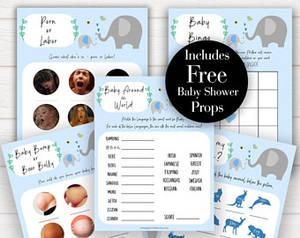 Boy Baby Porn - Little Peanute Baby Shower Games Pack, 5 Printable Baby Shower Games, Baby  Shower Party