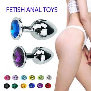 anal jewelry - Buy Stainless Steel Beads Buttplug with crystal Jewelry Gay Men Porno
