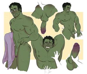 Hulk Gay Porn - Big Green - Professor Hulk, Marvel (@shaggybeetle) : r/rule34gay