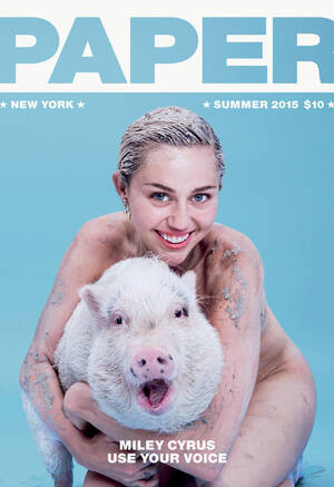 Big Boobs Porn Miley Cyrus - Miley Cyrus Is Naked, Raw and Honest in Paper Magazine -- And for Once We  Really Like It - TV Guide