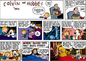 Calvin And Hobbes Babysitter Porn - Calvin and hobbes christmas strip