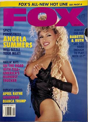 Angela Summers Porn Magazine Covers - Fox April 1992 *Angela Summers* - Vintage Magazines 16