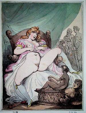 18th Century War Porn - Thomas Rowlandson, A woman exposes herself in a tent