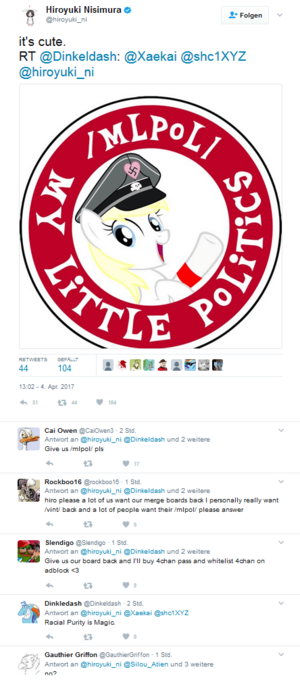 Mlp Sexy Nazi Porn - My Little Pony] /mlpol/: the time 4chan mods introduced Nazis and Bronies  to each other as an April Fools joke and the chaos that ensued afterwards :  r/HobbyDrama