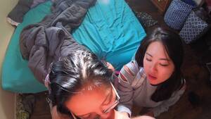 asian group sex college - group sex with two asian college girls - Porner.TV