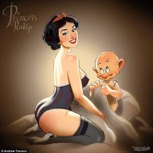 Disney Pin Up Girls Porn - Disney Princess pin ups : r/alternativeart