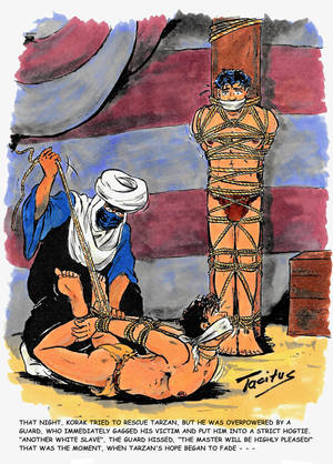 Arab Slave Market Comics - Tarzan captured by Arab slave traders part 4 by JungleCaptor.deviantart.com  on @