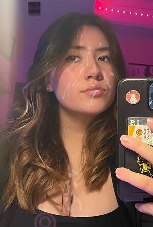 asian dare dorm cum shot - Asian cumslut covered in dormroom - Cum Face GeneratorCum Face Generator