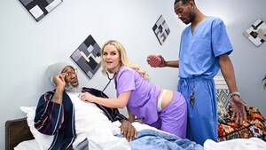 Anal Nurse Porn - Ass-isted Living Nurse Does Anal With SlimThick Vic, Hollywood Cash,  Shaundam | Brazzers Official