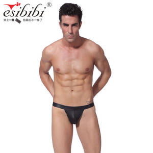 Male Exotic Porn - Esibibi imitation leather T-back sexy lingerie hot erotic underwear Men's  Porn Products Gay Sexy