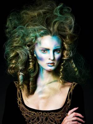 Artistic Hair Pull Porn - vintage hairstyle, roccoco, baroque, marie-antoinette inspiration, curly  hair, ringlets, artistic, green hair, hair : nicolas jurnjack, photo : jem  mitchell ...