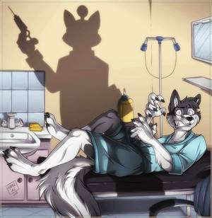Australian Shepherd Furry Gay Porn - furry with trypanophobia (the fear of medical needles, or medical  procedures involving needles)