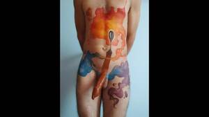 body painting nude big cock - Body Paint Cock Videos Porno | Pornhub.com