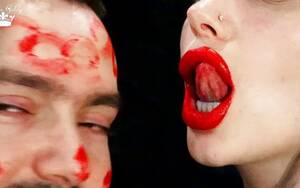 Lipstick Kissing Porn - Lipstick kiss Porn Videos | Faphouse