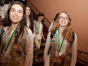 Girl Scout Sex Story - PHOTO: California Girl Scout Gold Award recipients Daniela Castro (L) and  Sarah Gillespie