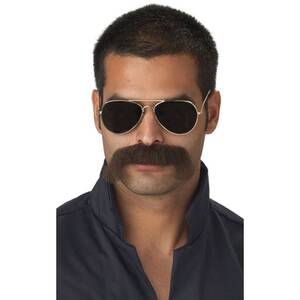 Mexican Male Porn Star Mustach - Buy The Man Moustache Police Hippie Mexican Porn Costume Accessory - MyDeal
