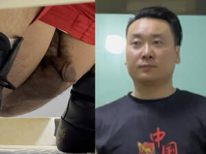 asian voyeur huge cock - Handsome hunk chinese asian toilet spy voyeur big dick - ThisVid.com