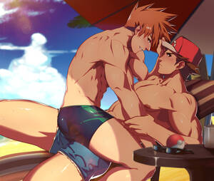 Blue Oak Pokemon Porn - Red x Blue - Page 1 - HentaiEra