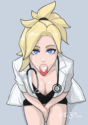 Doctor Sex Art - Overwatch Free Sex Art - Tongue Out, Mercy, Doctor, Cleavage - Valorant Porn  Gallery