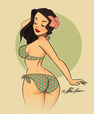 naked cartoon babes bottom - Chris Harper - amazing pin ups cartoon girls If only this image / body type  was more widely accepted!