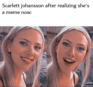 Lesbian Porn Scarlett Johansson - Never gonna give you up : r/memes