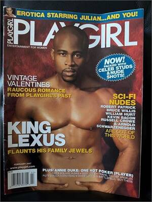 King Magazines Black Porn - AdultStuffOnly.com - Playgirl Magazine 2/07 vintage XXX str8 porn King Lexus