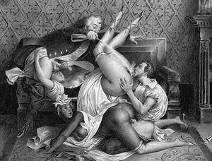erotic drawings hardcore - Wild and hardcore sex is shown in superior vintage erotic cartoons. There  is something very piquant in these lewd scenes in the style of the old  masters.