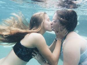 naked lesbians kiss underwater - masha saved to aes â†’ sun lesbian