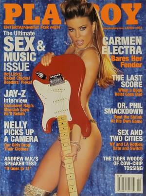 Carmen Electra Porn Cartoon - PLAYBOY MAGAZINE APRIL 2003 ~ CARMEN ELECTRA ~ POTM CARMELLA DECESARE  CENTERFOLD | eBay