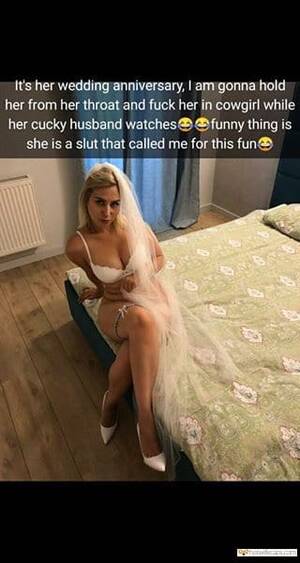 interracial wife on wedding night captions - Sexy Memes Hotwife Caption â„–559753: Husband being cuckolded on wedding night