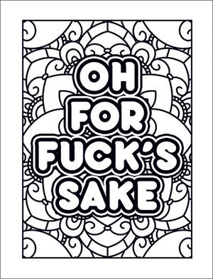 Coloring Pages For Adults Only Porn - FREE Printable Coloring Pages for Adults with Swear Words!