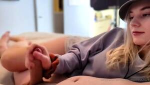 girlfreind handjob messy blonde - Sensual Blonde Girlfriend Delivers Handjob Masterpiece Video at Porn Lib