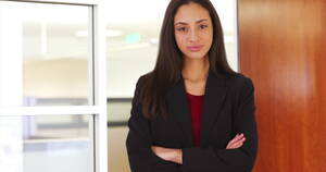 Hispanic Businesswoman Porn - Hispanic Businesswoman Poses Portrait Doorway Office Stock Footage Video  (100% Royalty-free) 22103812 | Shutterstock