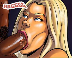 Huge Toon Porn - Interracial porn comics. Blonde white girl with huge cartoon tits love big  black young cock