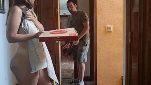 fuck a pizza delivery guy - Lucky pizza delivery guy gets to fuck that splendid girl - PornoMovies.com