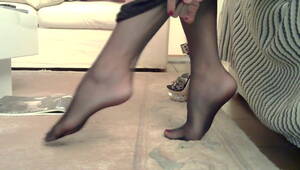 black stocking foot - Sexy feet in black stockings | xHamster