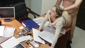 horny secretary at desk - Married MILF Secretary Fucked on Boss's Desk like a Total Whore...