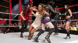 Brie Bella Stephanie Mcmahon Porn - WWE Nikki Bella, Brie Bella, Stephanie McMahon, AJ Lee & Divas Champion,