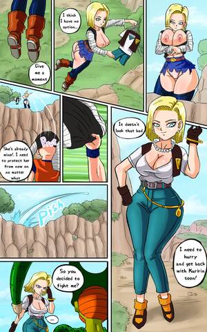 Krillin Android 18 Porn - Android 18 meets Krillin - Pink Pawg - KingComiX.com