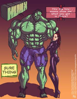 hulk massive cock cartoons - Hulk vs Black Widow- Mnogobatko - Porn Cartoon Comics