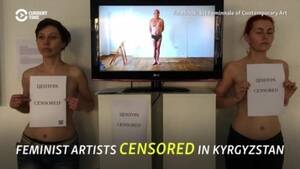 lesbian forced naked - Feminist Exhibition In Kyrgyzstan Forced To Confront Naked Truth About  Societal Attitudes