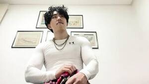 asian jock fuck - Asian jock solo in gym gear watch online