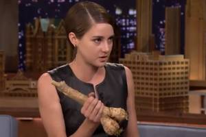 Jimmy Fallon Porn - 'Divergent' Star Shailene Woodley Shocks Jimmy Fallon With Pornographic  Horseradish (Video)