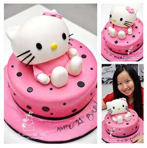 3d Cake Porn - Hello Kitty Cakes | Hello-Kitty-3D-cake-make-by-Swens-Homemade-Cake-Penang1  ... | Hello kitty cake, Cupcake cakes, Cake
