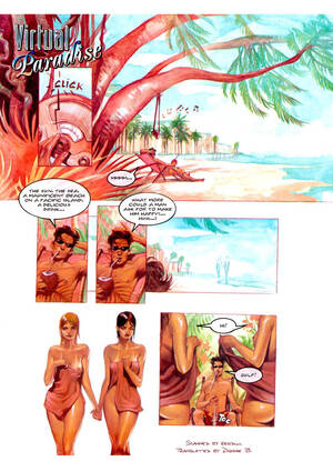 Cartoon French Porn - Virtual Paradise - French Kiss by Juan Bobillo - Porn Cartoon Comics