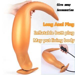 Inflatable Butt Plug Porn - Long Anal Plug Huge Inflatable Butt Plug Vagina Anus Expansion Butt Plug  Adult | eBay