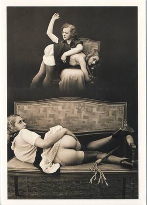 lesbian spanking tumblr - Lesbian Spanking, 1930s Porn Photo Pics