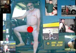 fat naked old truckers - Fat Men Driving Naked Truckers | Gay Fetish XXX